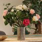 Natural Floral Glass - Tall Vase Candle Holder - Pino - (19x11cm) - Luna Panther