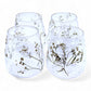 Natural Floral Glass - Vase Candle Holder - Margarita - (12x11cm) - Luna Panther