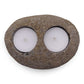 Natural Riverstone Candle Holder - Double Nightlight - Luna Panther