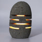 Natural Riverstone Candle Holder - Standing Stone Cut - Luna Panther