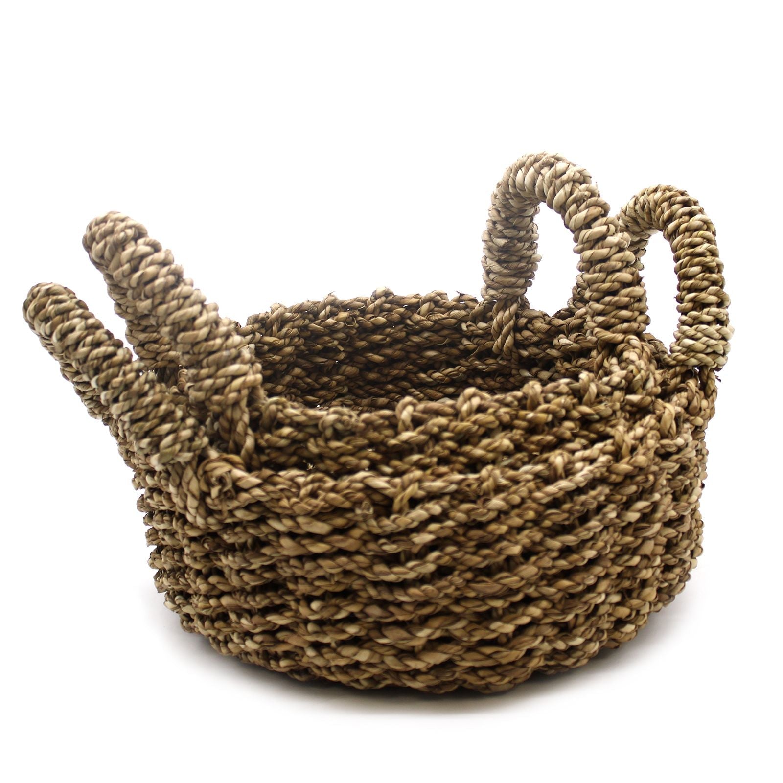 Natural Seagrass Basket - Set of 2 - Luna Panther