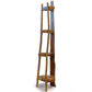 Natural Teak Corner Unit – 4 Shelves, 135 cm High — product, image 1 of 4.