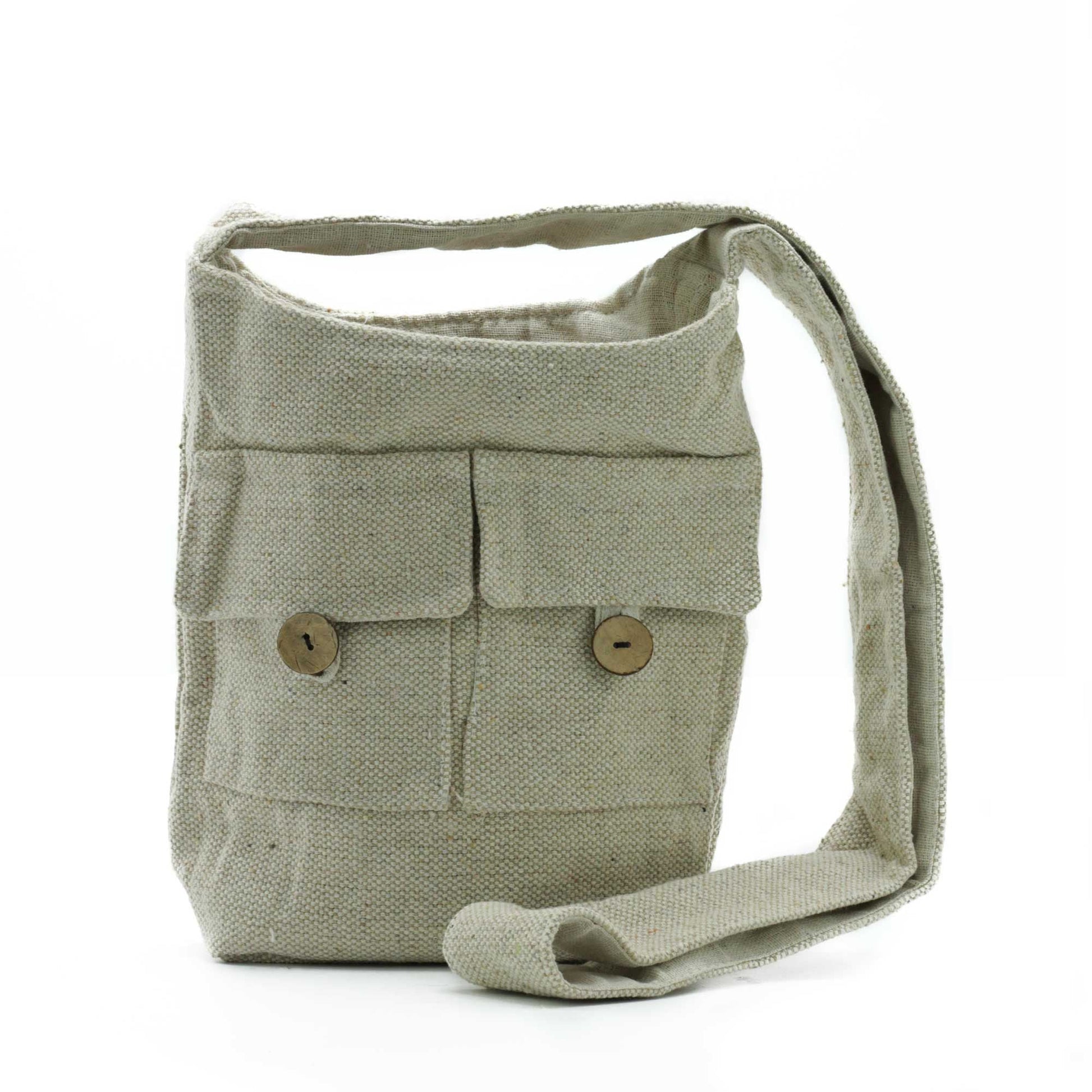 Polished Natural Tones Two Pocket Bags - Natural - Medium featuring natural patterning and unique variations - Luna Panther