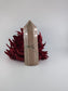 Polished Natural Unakite Point 526g featuring green and pink mottled pattern - Luna Panther