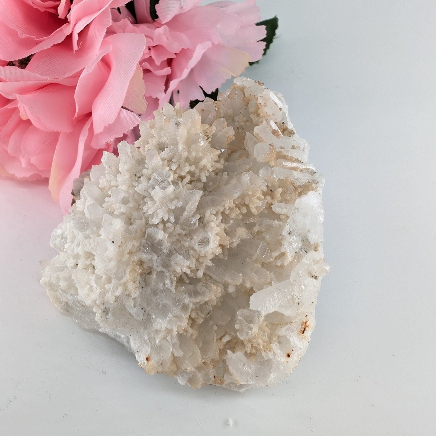 Natural Needle Quartz Specimen -460g - 90mm featuring natural patterning and unique variations - Luna Panther
