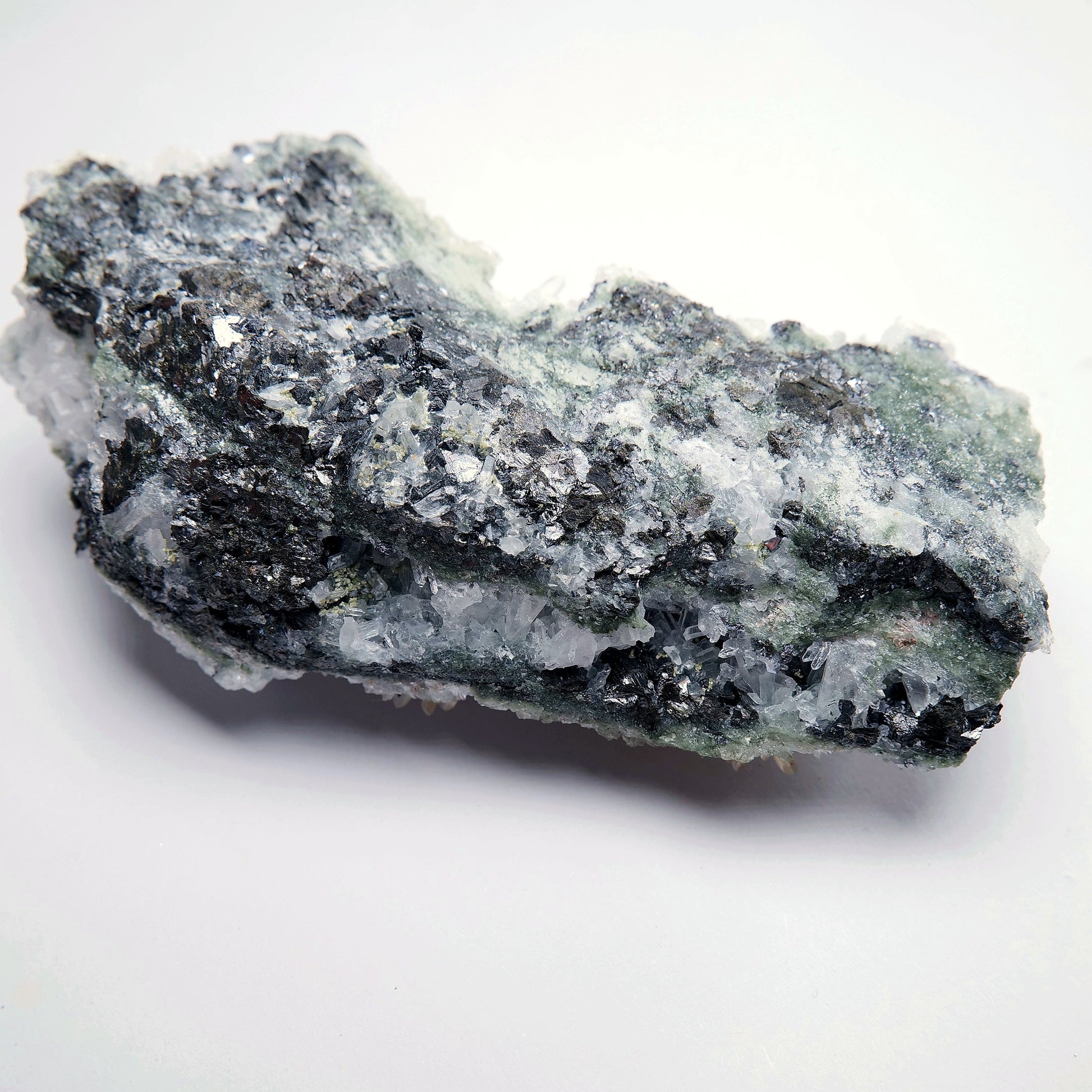 Needle Quartz with Pyrite on Matrix - 215g - Luna Panther