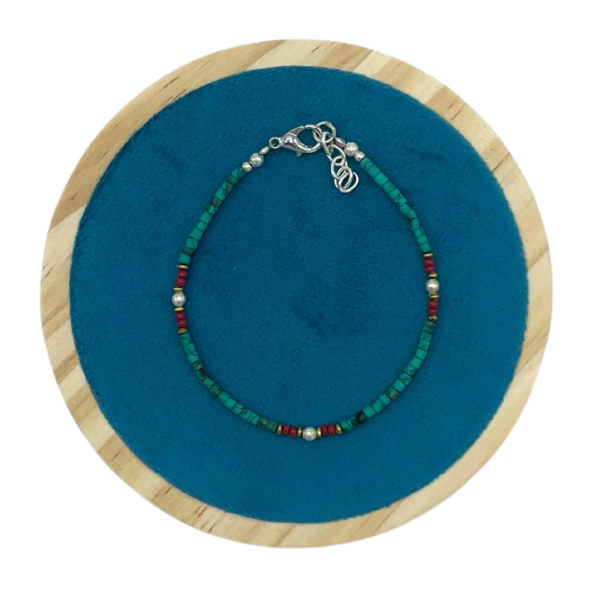 Nepalese Extra Fine Gem Bracelet - Turquoise Beads - Luna Panther