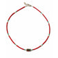 Nepalese Extra Fine Gem Necklace - Coral Tribal Bead - Luna Panther