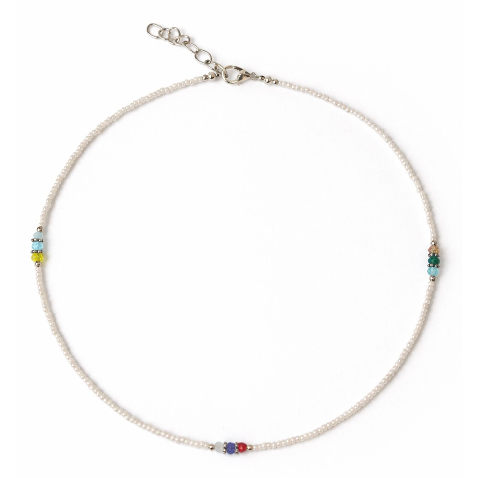 Nepalese Extra Fine Gem Necklace - Pearl & Cut Beads - Luna Panther