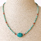 Nepalese Extra Fine Gem Necklace - Turquoise Stone & Beads - Luna Panther
