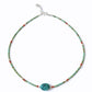Nepalese Extra Fine Gem Necklace - Turquoise Stone & Beads - Luna Panther
