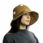 Nomad Sari Floppy Straw Sun Hat - Coffee & Daisies - Luna Panther
