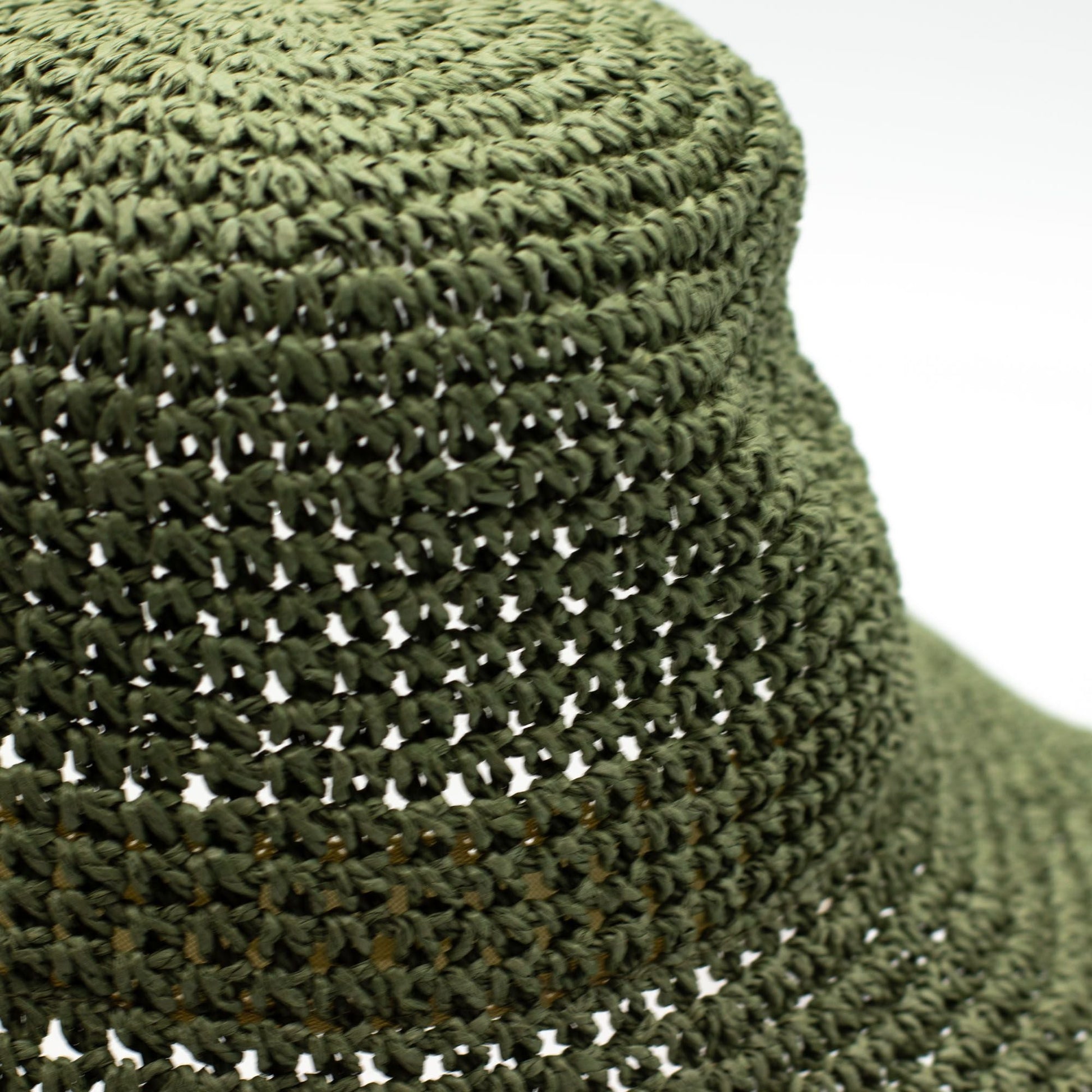 Nomad Sari Floppy Straw Sun Hat - Moss Green - Luna Panther
