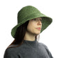 Nomad Sari Floppy Straw Sun Hat - Moss Green - Luna Panther
