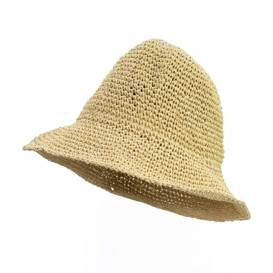 Nomad Sari Floppy Straw Sun Hat - Natural Beige - Luna Panther alternate view