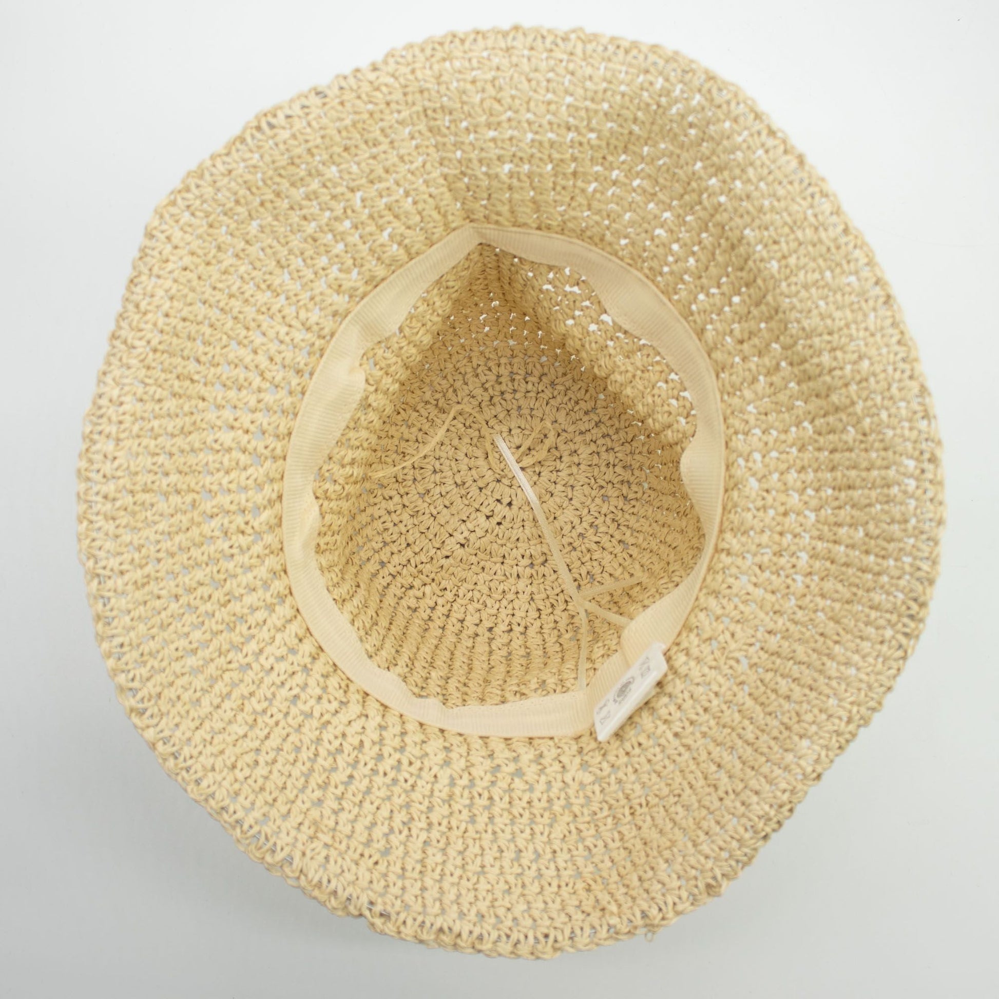 Nomad Sari Floppy Straw Sun Hat - Natural Beige - Luna Panther