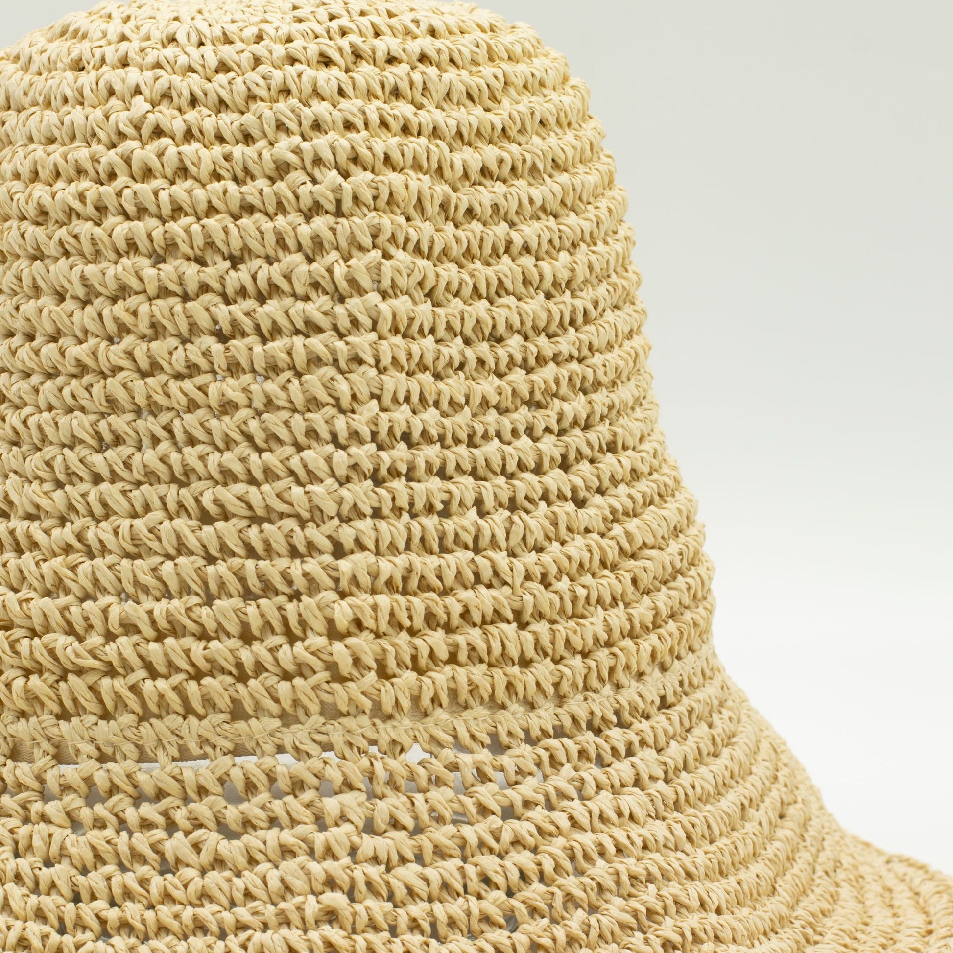 Nomad Sari Floppy Straw Sun Hat - Natural Beige - Luna Panther