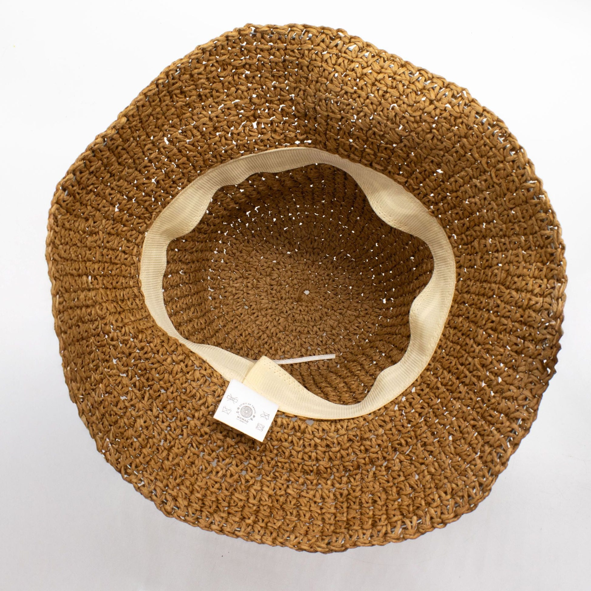 Nomad Sari Floppy Straw Sun Hat - Natural Coffee - Luna Panther
