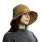 Nomad Sari Floppy Straw Sun Hat - Natural Coffee - Luna Panther