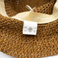 Nomad Sari Floppy Straw Sun Hat - Natural Coffee - Luna Panther