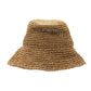 Nomad Sari Floppy Straw Sun Hat - Natural Coffee - Luna Panther