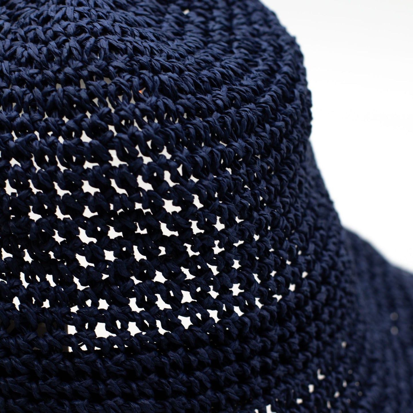 Nomad Sari Floppy Straw Sun Hat - Navy Blue - Luna Panther