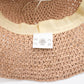 Nomad Sari Floppy Straw Sun Hat - Rose Blush - Luna Panther