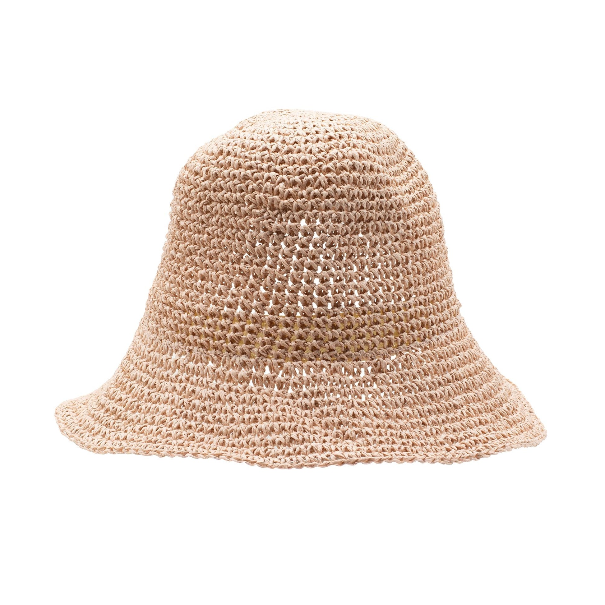 Nomad Sari Floppy Straw Sun Hat - Rose Blush - Luna Panther