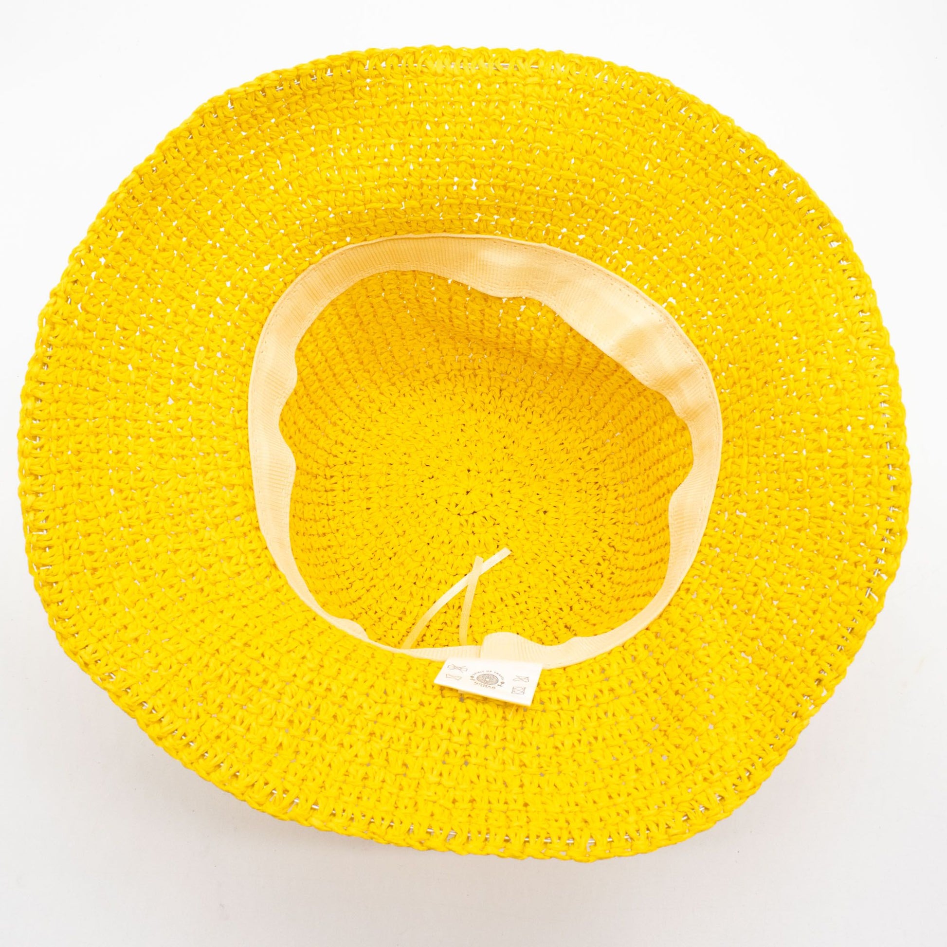 Nomad Sari Floppy Straw Sun Hat - Yellow - Luna Panther