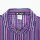 Nomad Sari Grandad Shirt - Black Purple - Large - Luna Panther