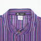 Nomad Sari Grandad Shirt - Black Purple - Medium - Luna Panther