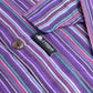 Nomad Sari Grandad Shirt - Black Purple - XL - Luna Panther
