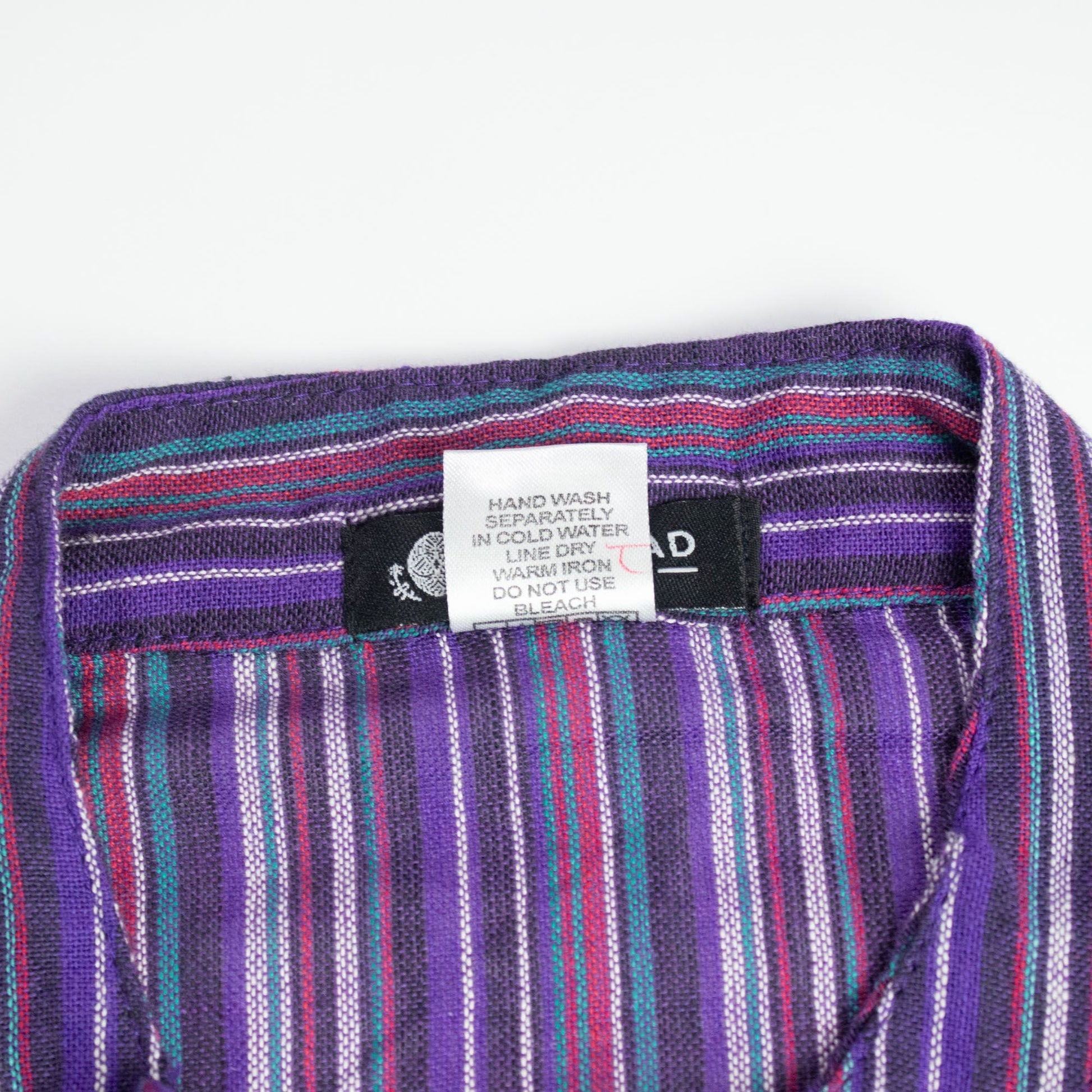 Nomad Sari Grandad Shirt - Black Purple - XL - Luna Panther