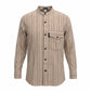 Nomad Sari Grandad Shirt - Brown Beige - Large - Luna Panther