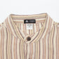 Nomad Sari Grandad Shirt - Brown Beige - Medium - Luna Panther