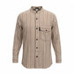Nomad Sari Grandad Shirt - Brown Beige - Medium - Luna Panther