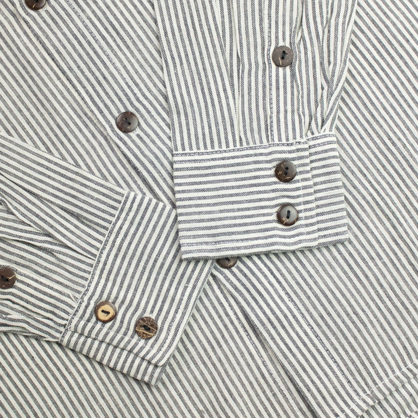 Nomad Sari Grandad Shirt - Grey Stone - Large - Luna Panther