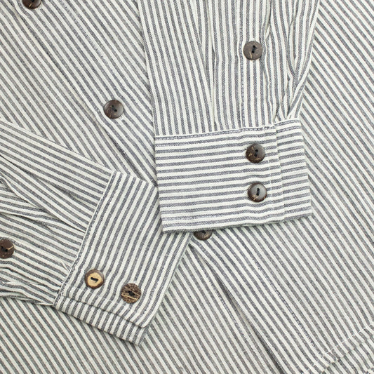 Nomad Sari Grandad Shirt - Grey Stone - Large - Luna Panther alternate view