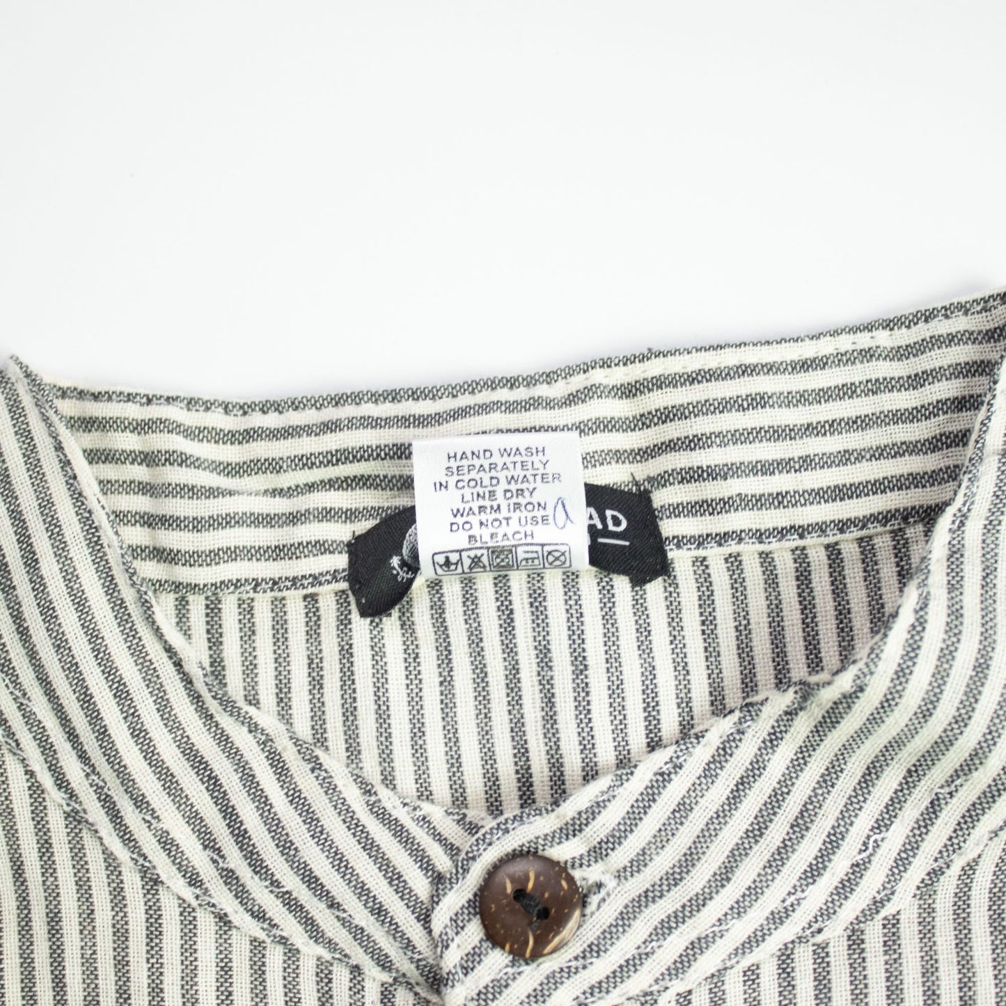 Nomad Sari Grandad Shirt - Grey Stone - Medium - Luna Panther
