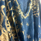 Nomad Sari Kaftan - Sea Blue with Gold Coral Print - Luna Panther