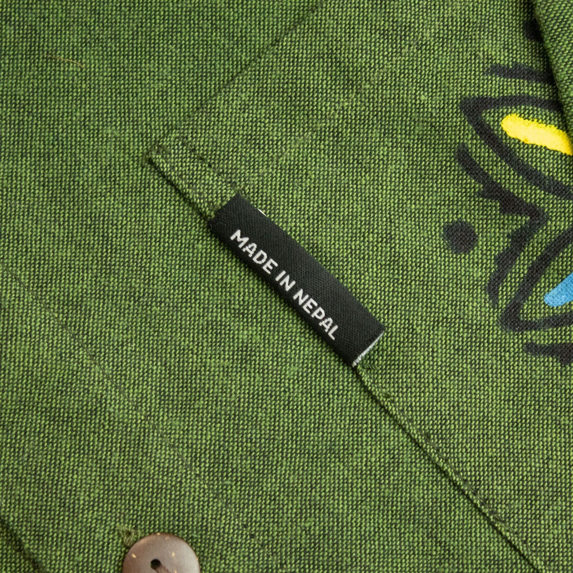 Nomad Sari Kathmandu Shirt - Forest Green - Large - Luna Panther