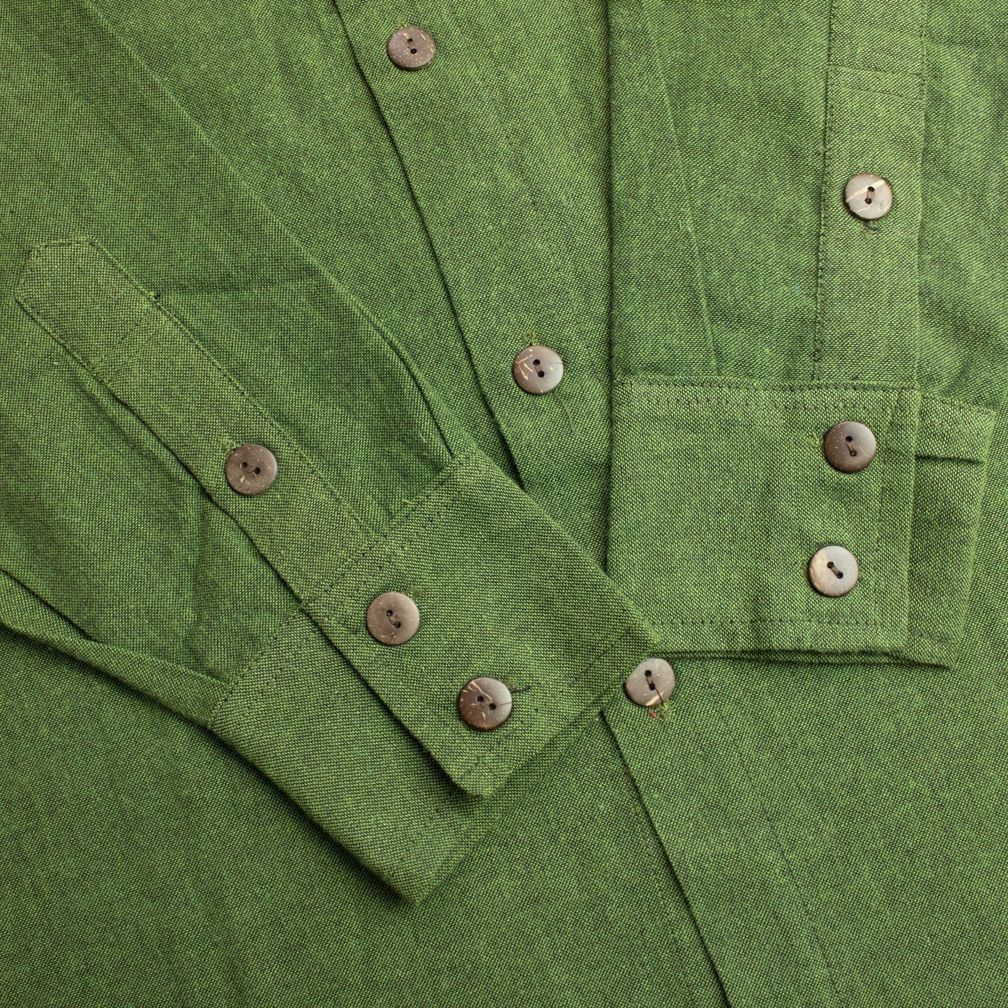 Nomad Sari Kathmandu Shirt - Forest Green - Large - Luna Panther