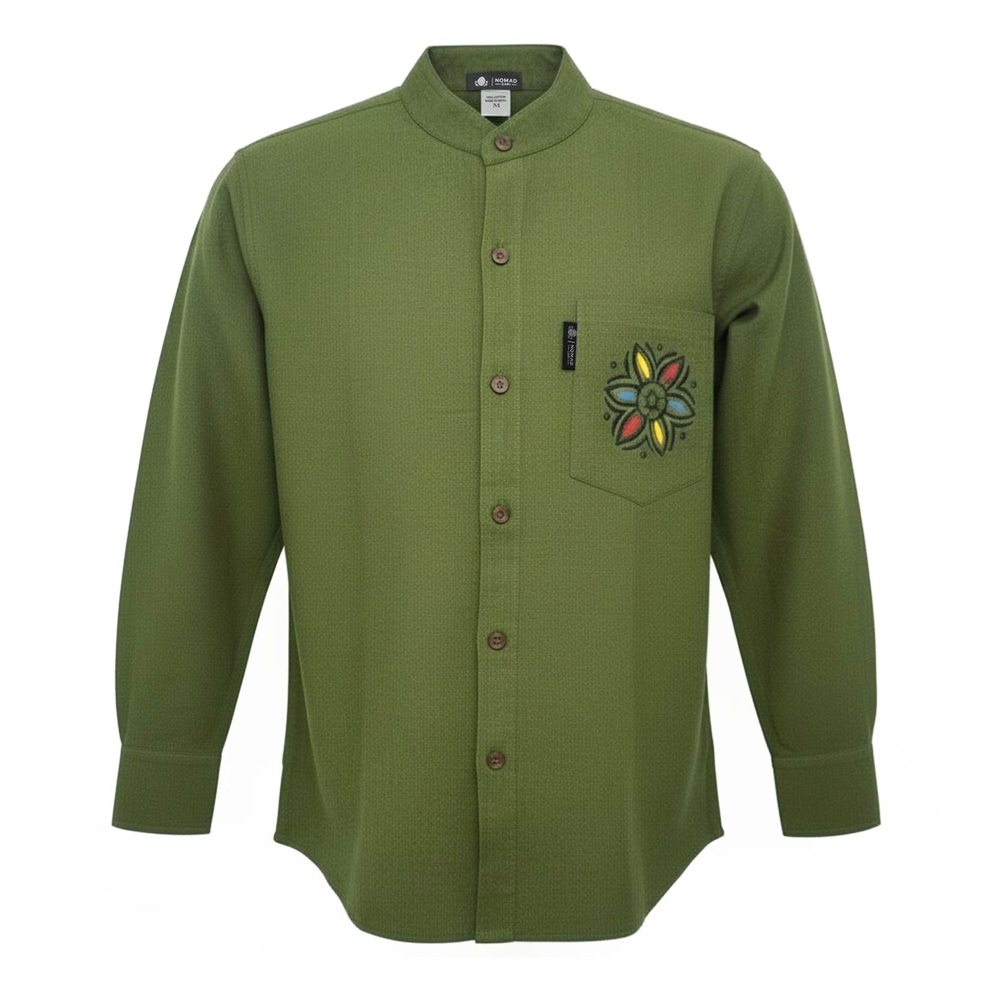 Nomad Sari Kathmandu Shirt - Forest Green - Large - Luna Panther