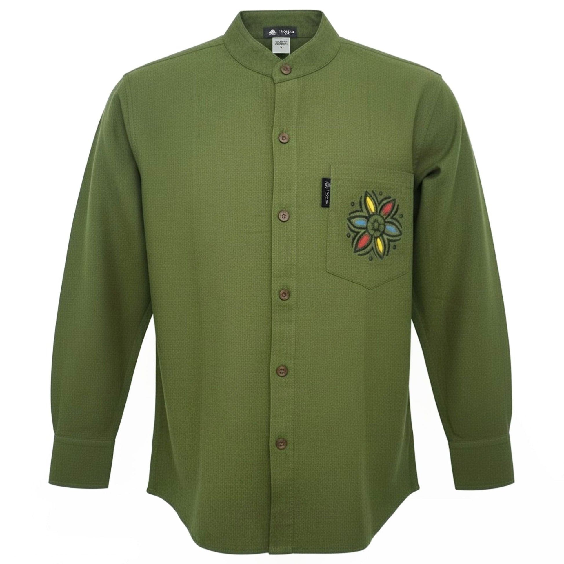 Nomad Sari Kathmandu Shirt - Forest Green - XXL - Luna Panther
