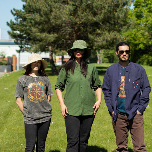 Nomad Sari Kathmandu Shirt - Forest Green - XXL - Luna Panther alternate view