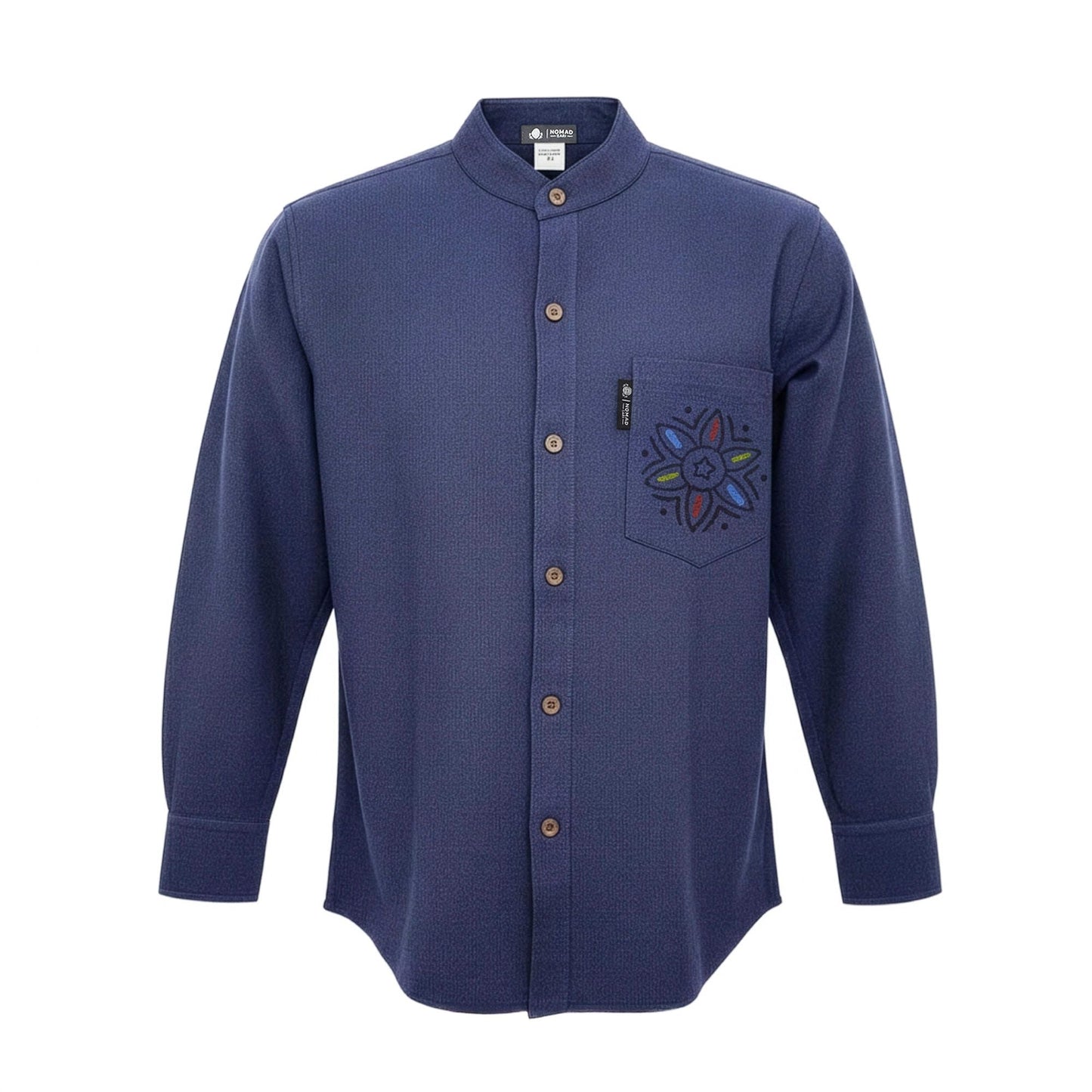 Nomad Sari Kathmandu Shirt - Indigo - Medium - Luna Panther
