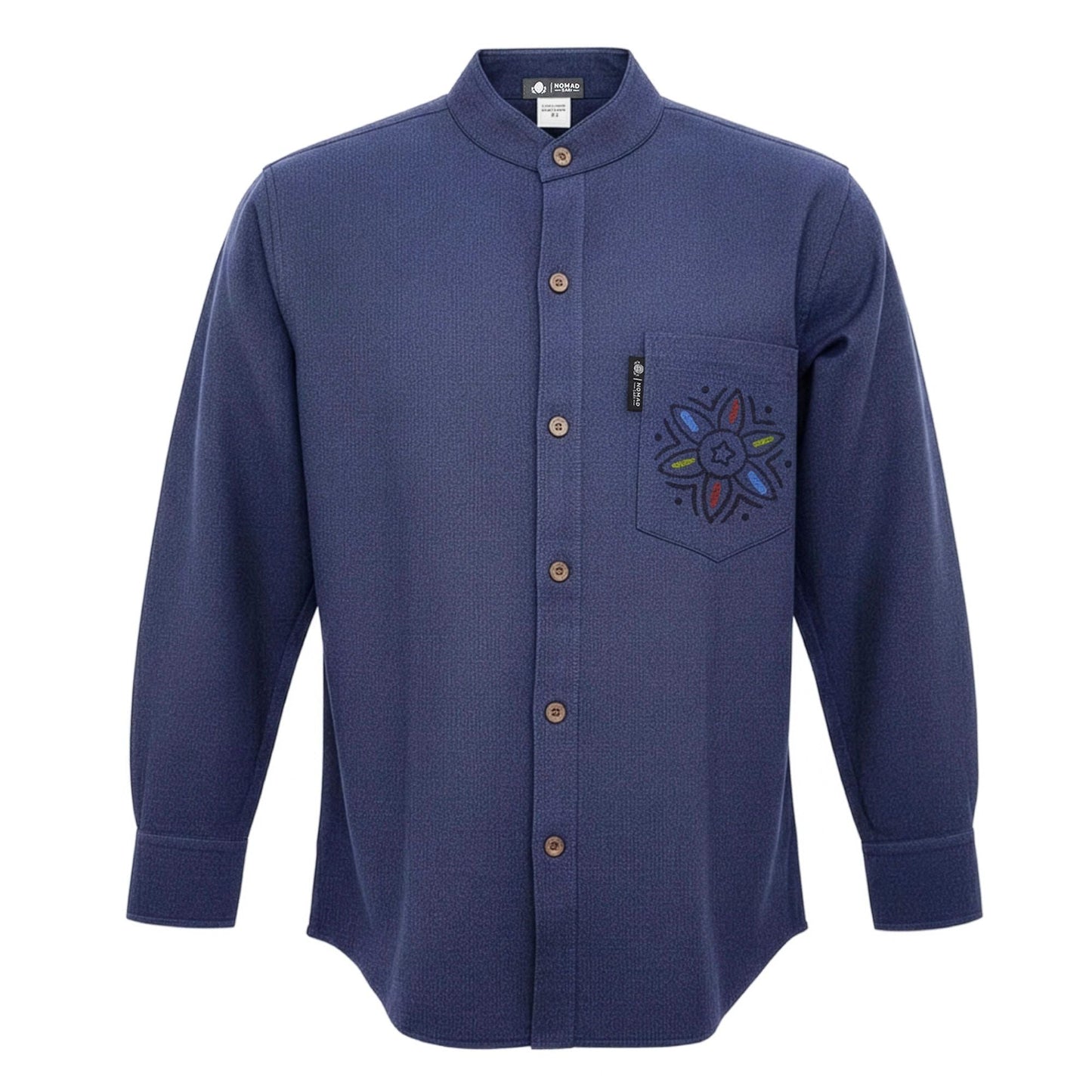 Nomad Sari Kathmandu Shirt - Indigo - XL - Luna Panther