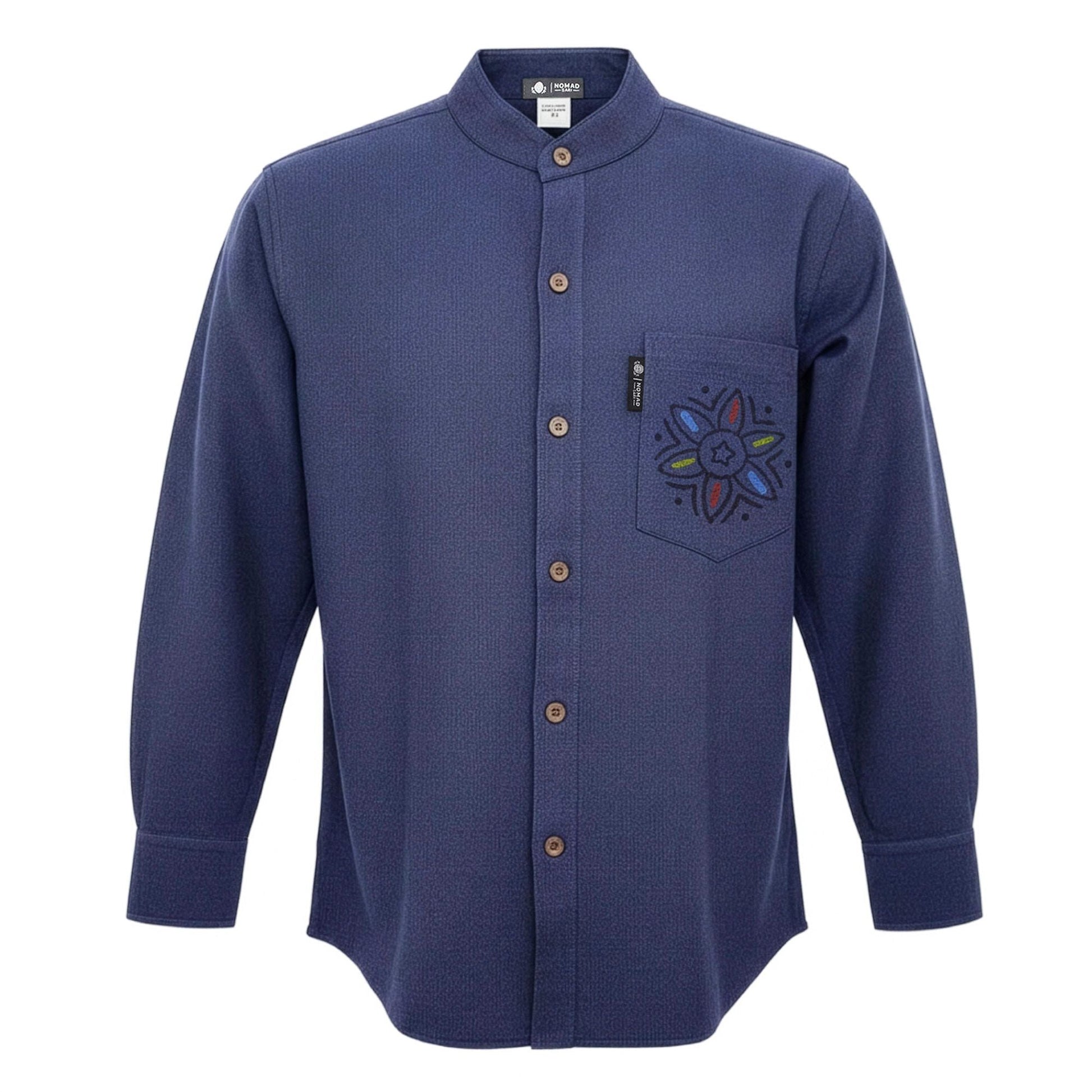 Nomad Sari Kathmandu Shirt - Indigo - XL - Luna Panther