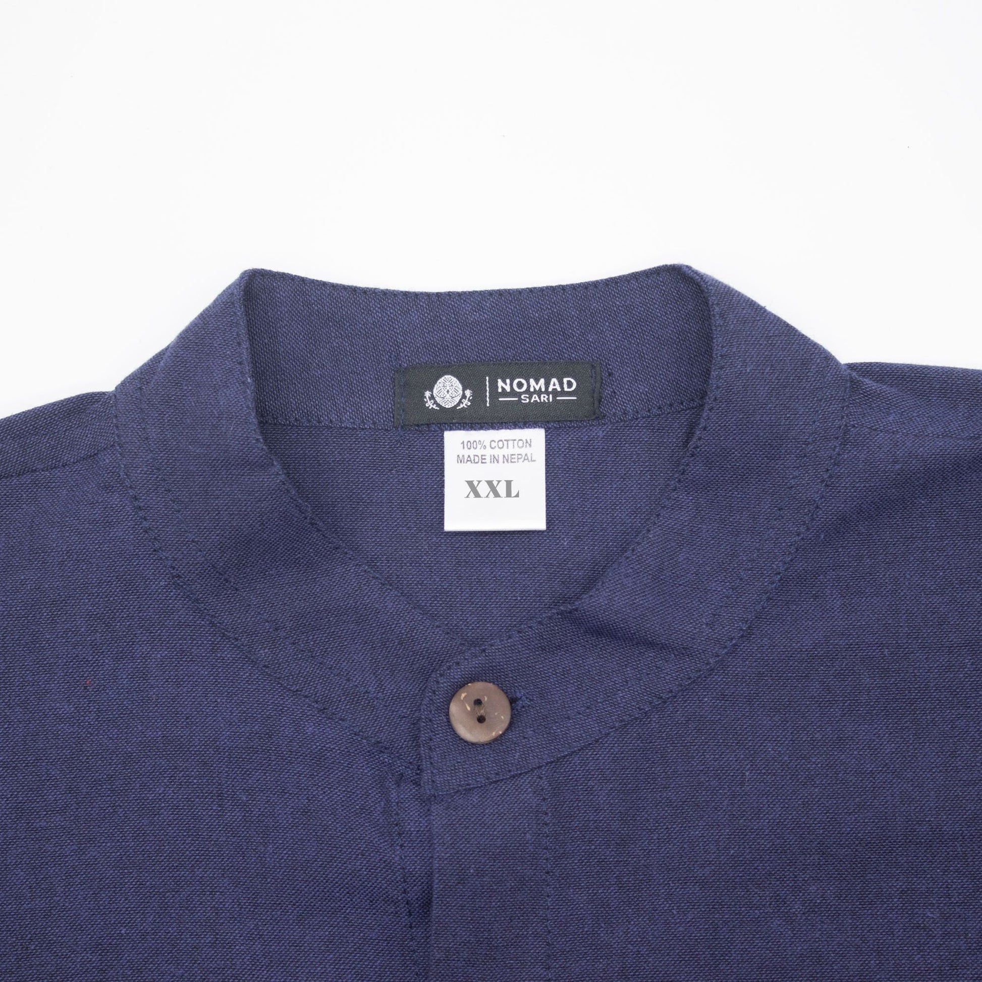 Nomad Sari Kathmandu Shirt - Indigo - XXL - Luna Panther