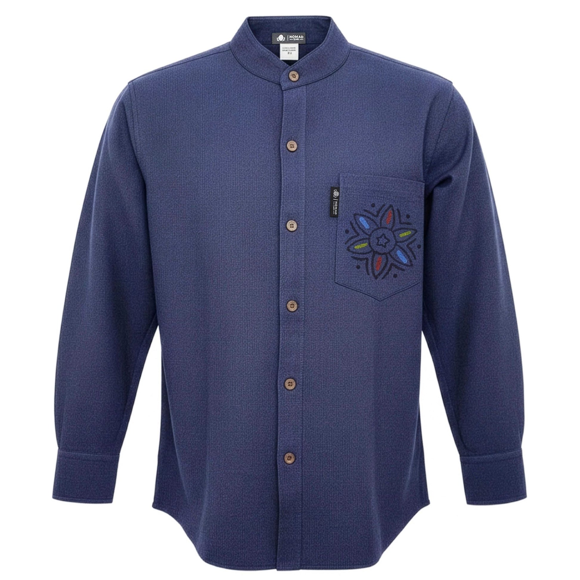 Nomad Sari Kathmandu Shirt - Indigo - XXL - Luna Panther